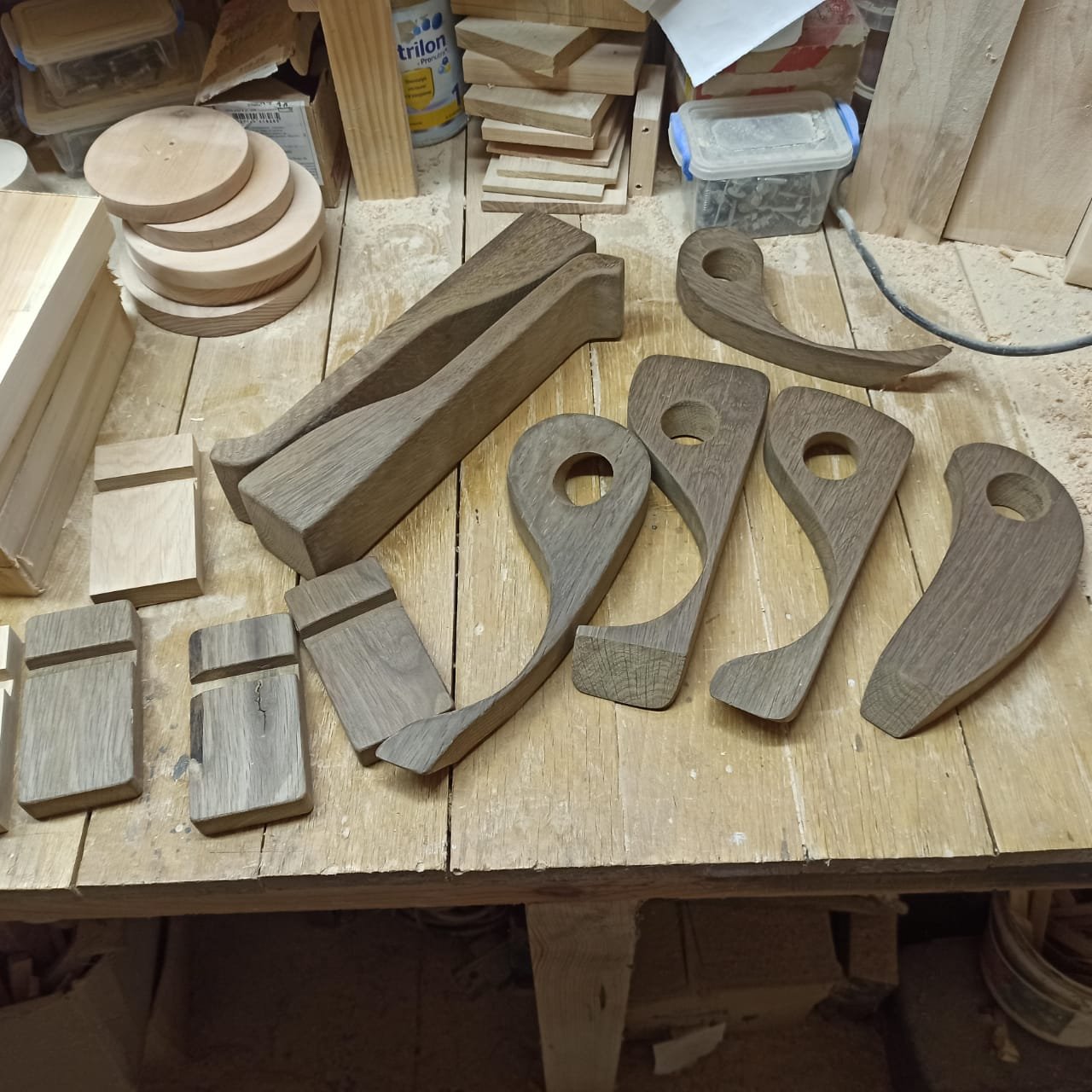 Custom wooden wine holder